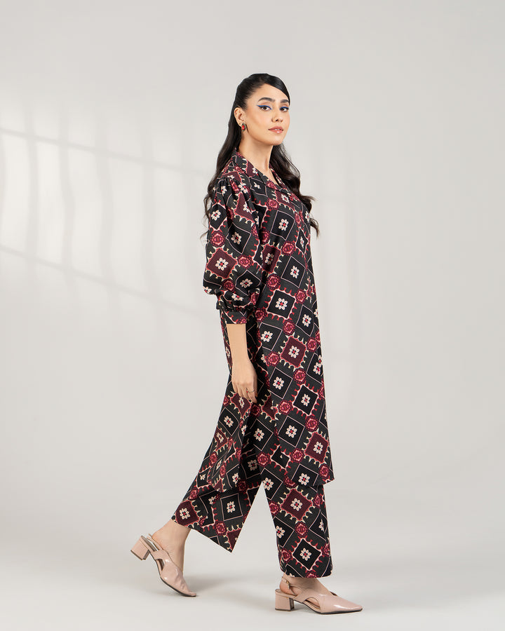 2 Piece - Printed Khaddar Suit Unstitched | UNFF-002