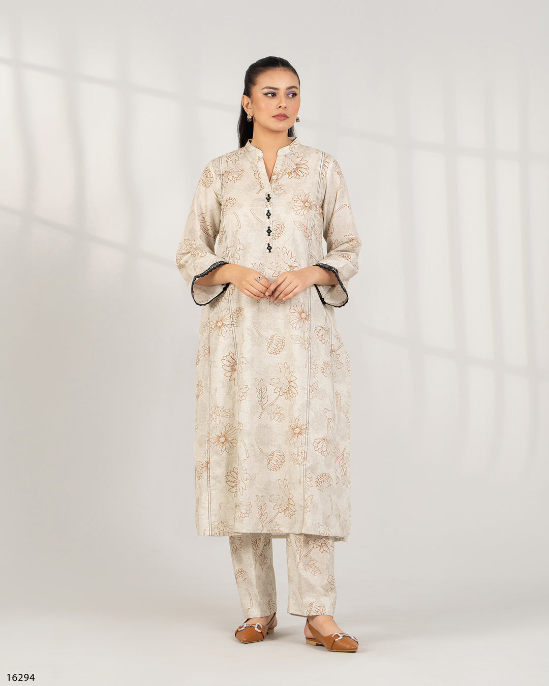 2 Piece Khaddar Suit | 16294-IG-KD