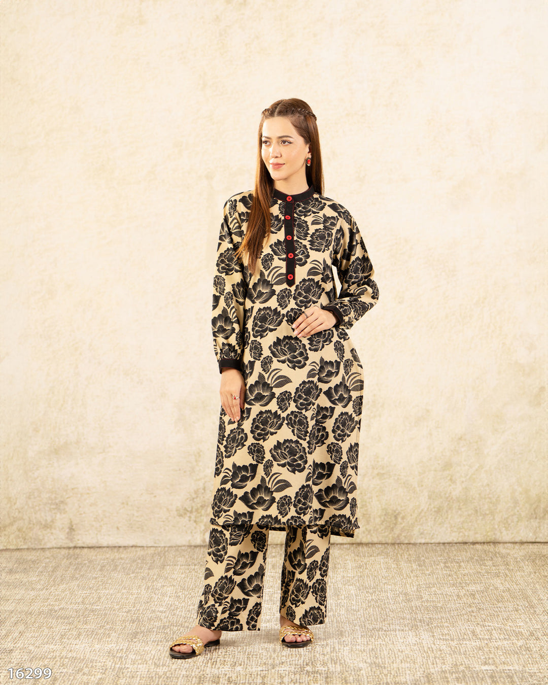 2 Piece Khaddar Suit | 16299-IG-KD