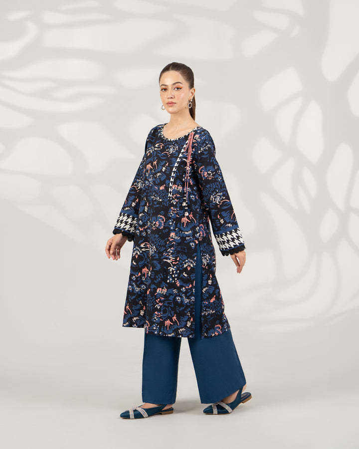 2 Piece - Printed Khaddar Suit Unstitched | UNFF-012