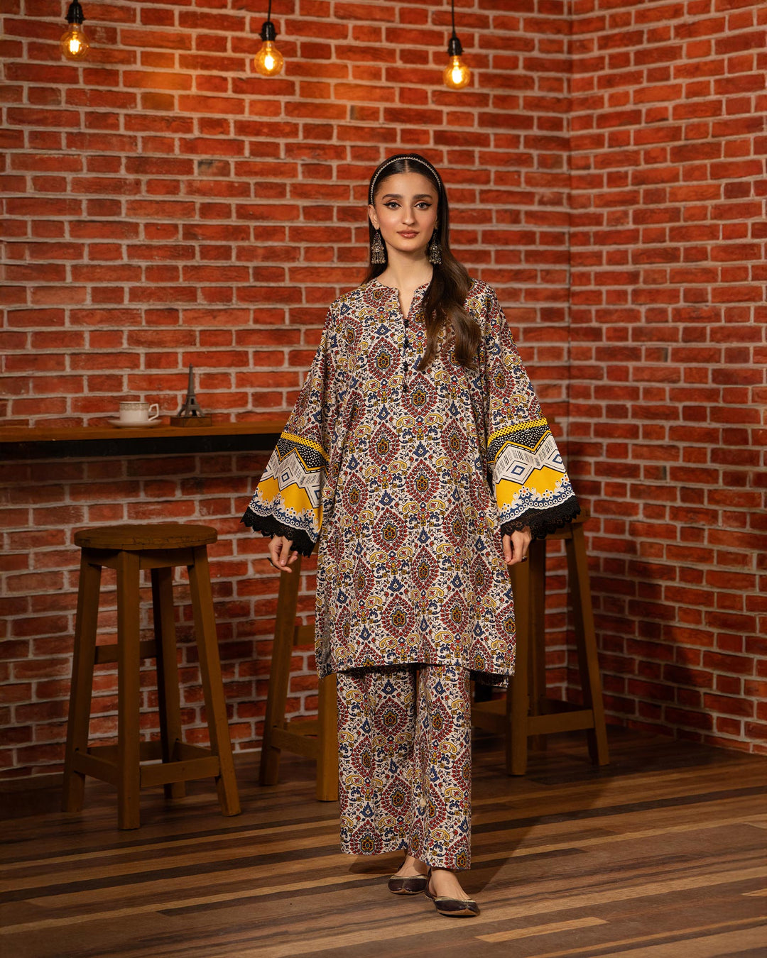 2 Piece Khaddar Suit Stitched | 16341-IG-KD