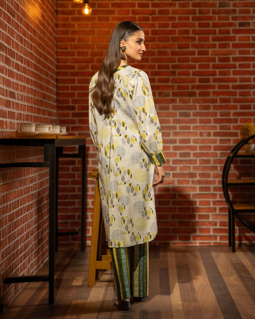 2 Piece - Printed Khaddar Suit Unstitched | UNFF027-KD