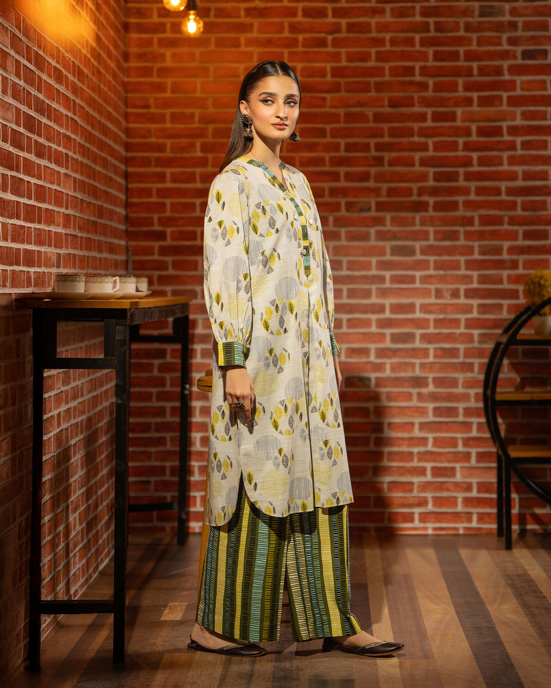 2 Piece - Printed Khaddar Suit Unstitched | UNFF027-KD