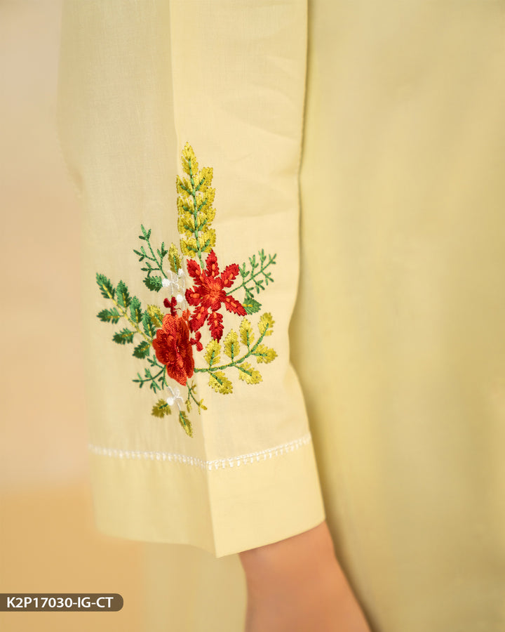 Cotton Embroidered Suit | 17030-IG-CT