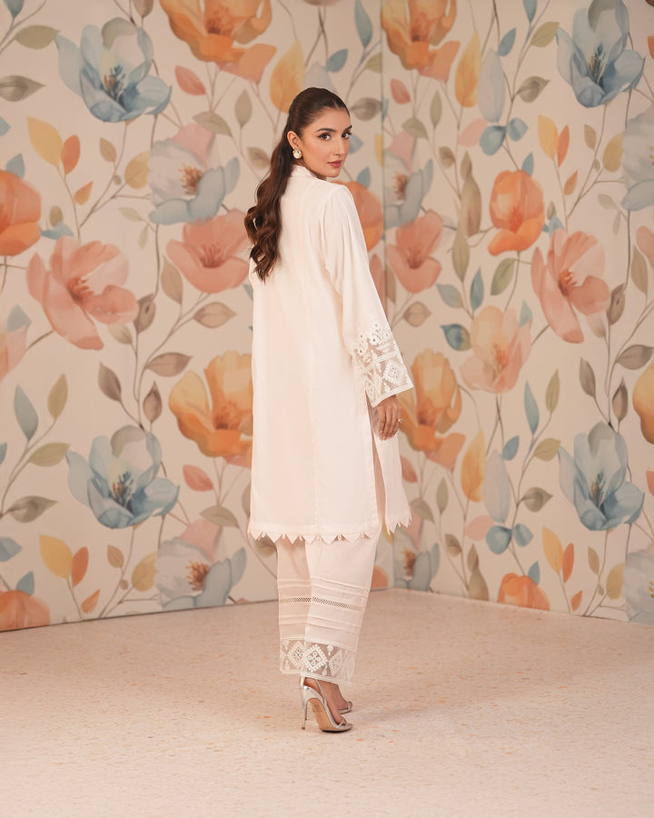 2-Piece Ready-to-Wear Cross Slub Cotton Suit | 17051-IG-S.CT - Sha Posh Textile