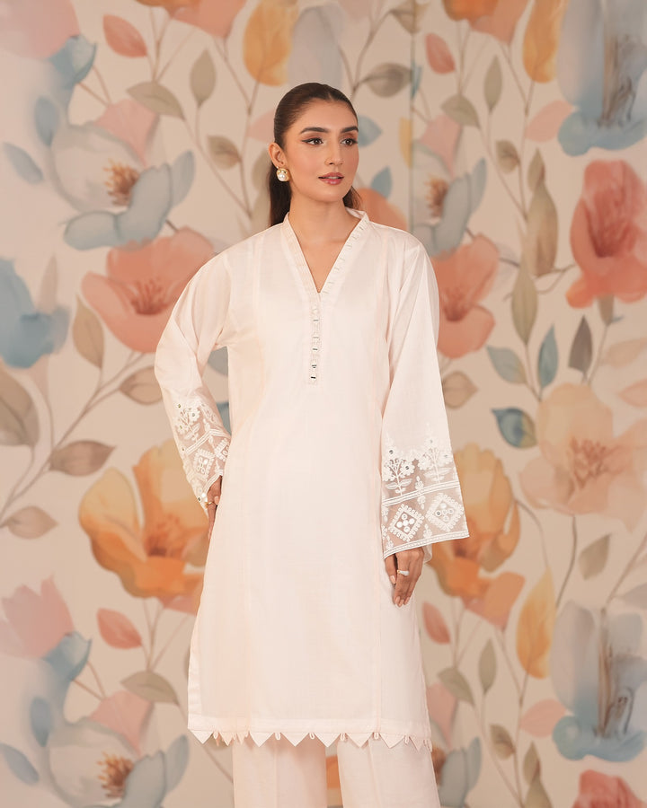 2-Piece Ready-to-Wear Cross Slub Cotton Suit | 17051-IG-S.CT - Sha Posh Textile