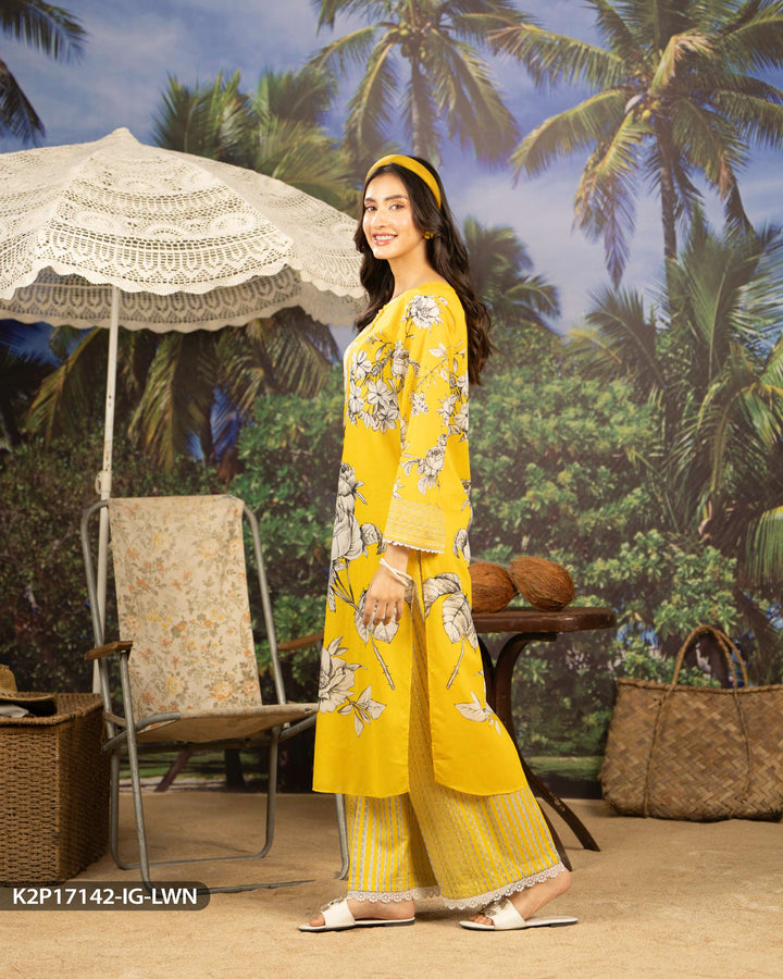 2 Piece Lawn Printed Suit | 17142-IG-LWN