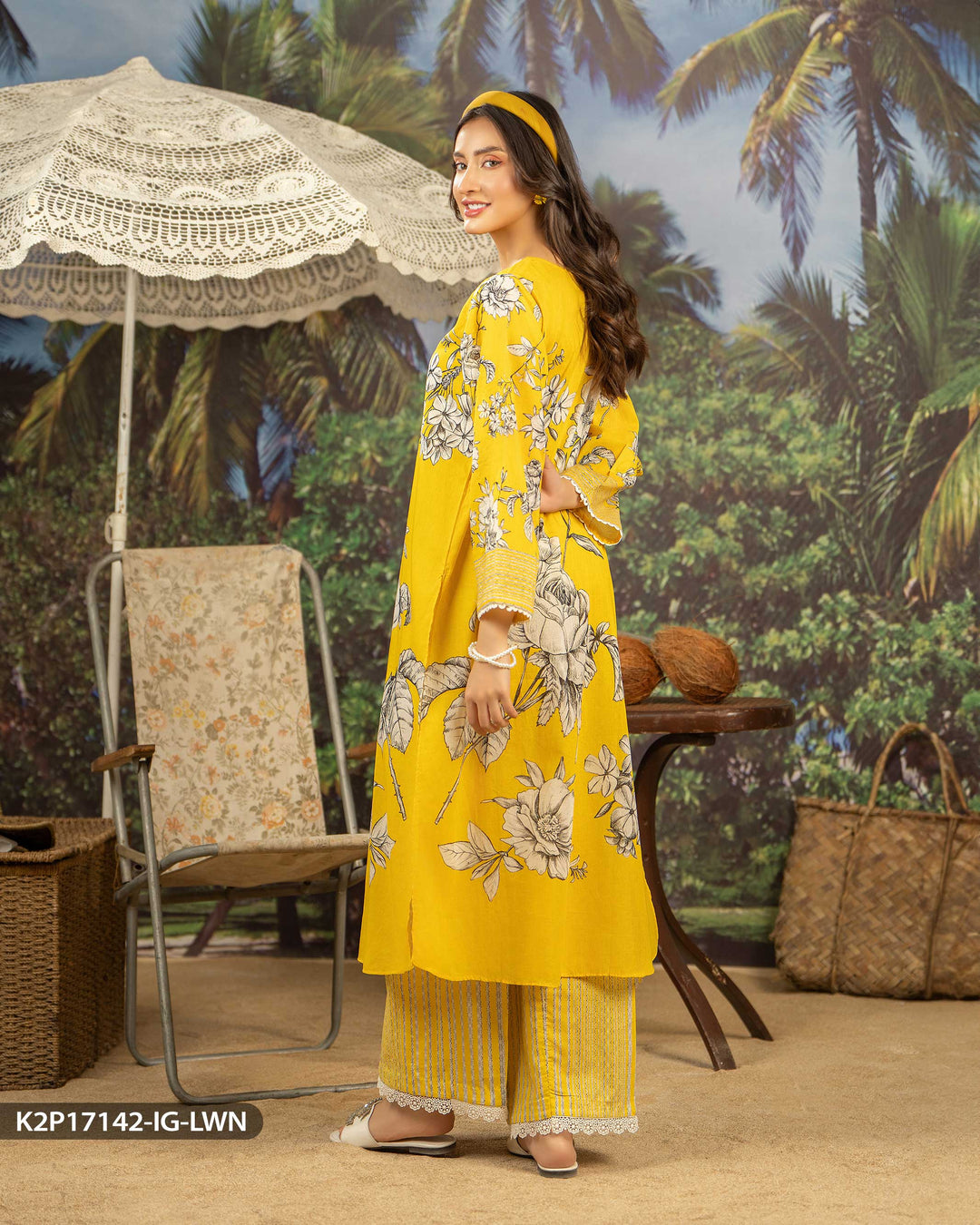 2 Piece Lawn Printed Suit | 17142-IG-LWN