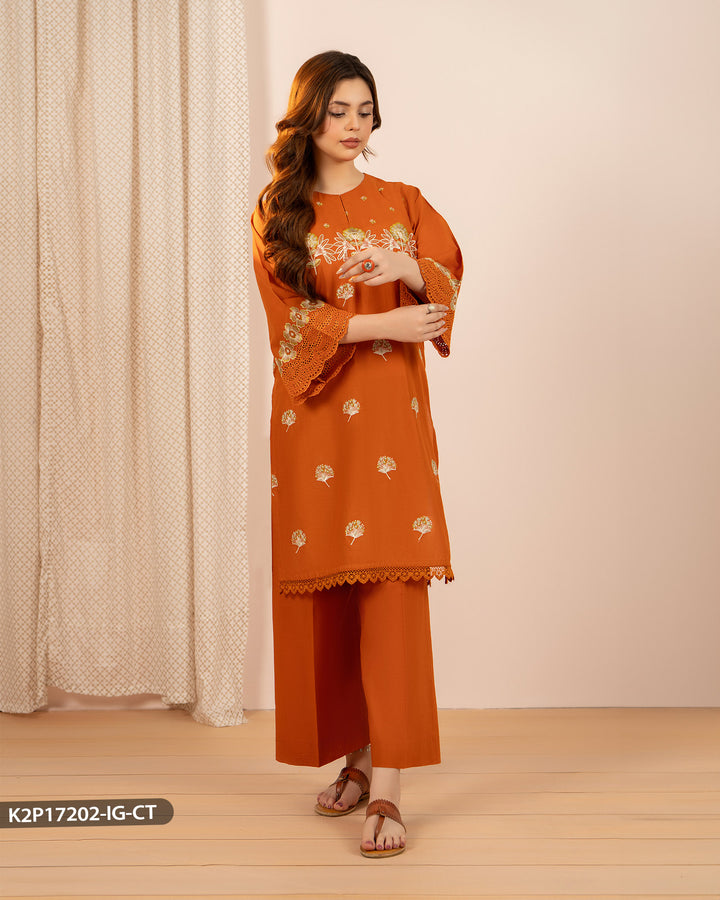 2 Piece Cotton Suit | 17202-IG-CT