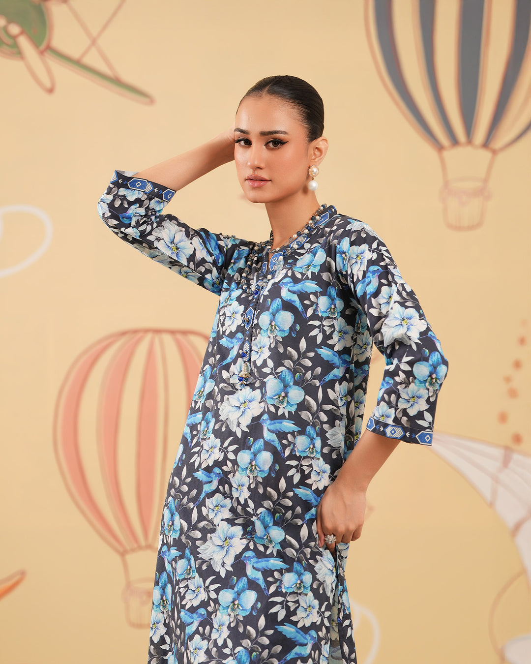 2-Piece Ready-to-Wear Cotton Suit | 17247-IG-CT