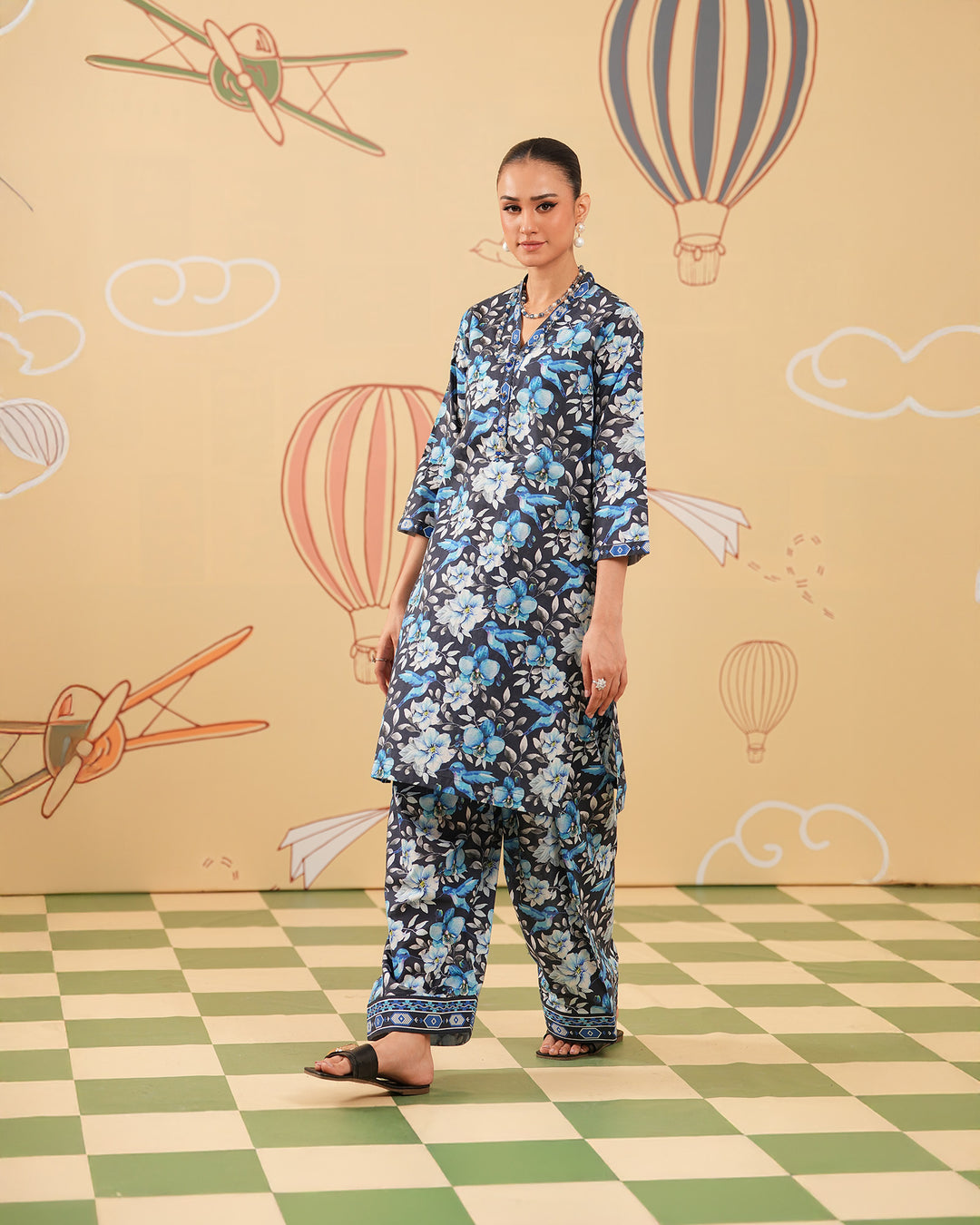 2 Piece - Printed Cambric Cotton Suit Unstitched | UNFF046-K.CT