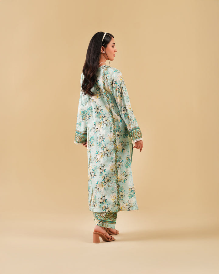 2 Piece - Printed Cambric Cotton Suit Unstitched | UNFF0114-K.CT