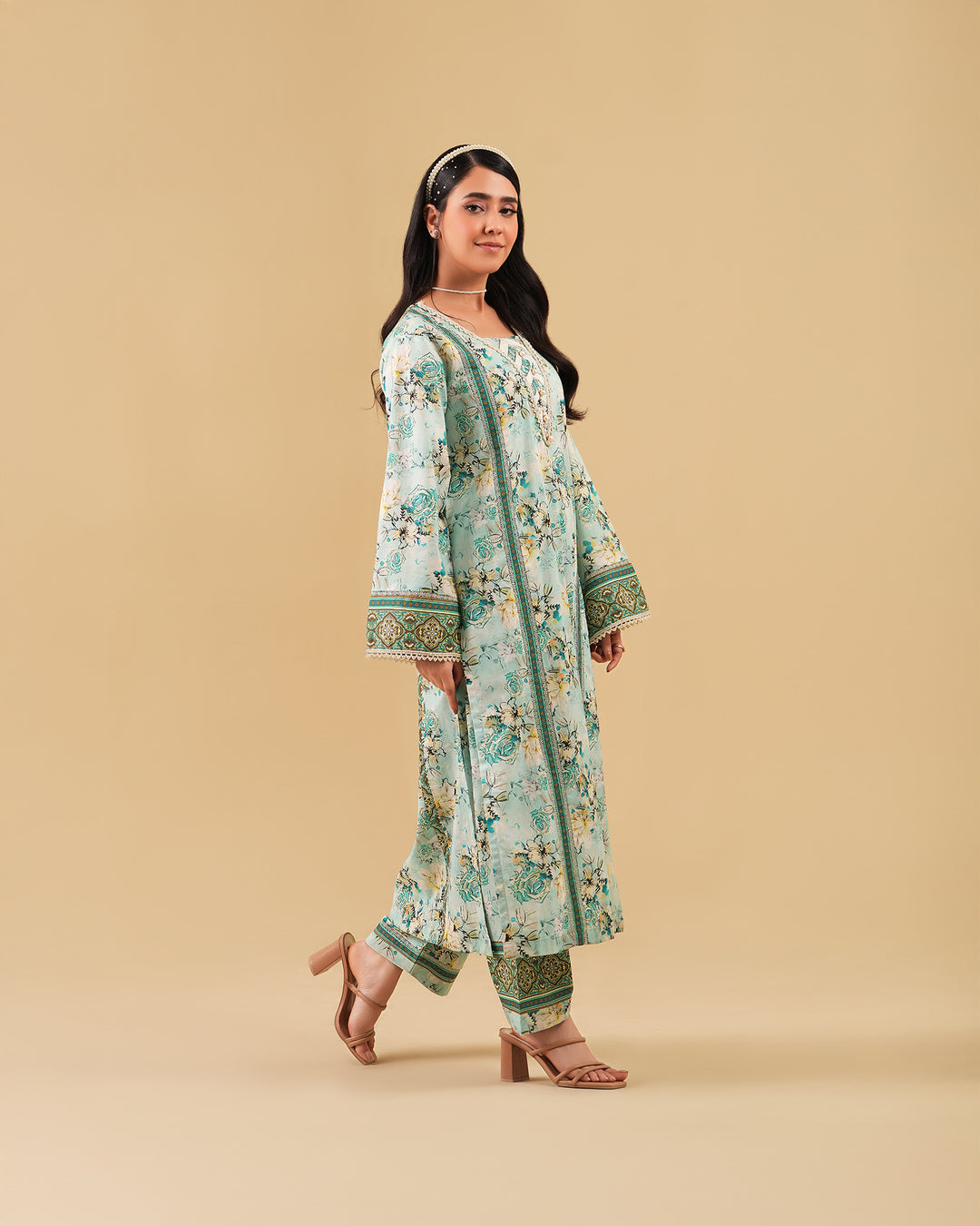 2 Piece - Printed Cambric Cotton Suit Unstitched | UNFF0114-K.CT