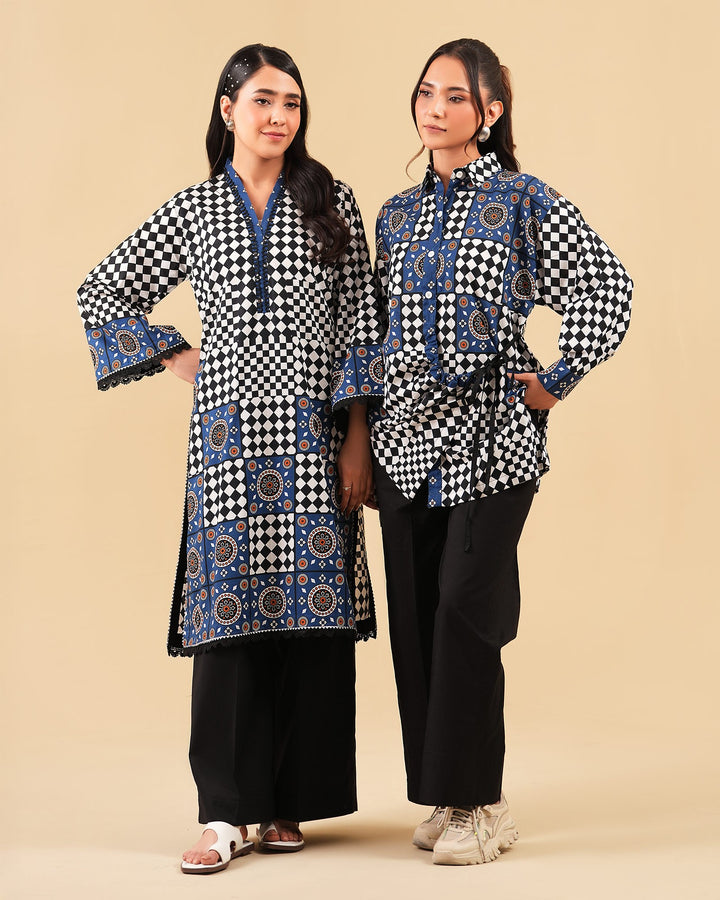 2 Piece - Printed Cambric Cotton Suit Unstitched | UNFF048-K.CT