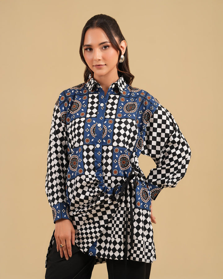 2 Piece - Printed Cambric Cotton Suit Unstitched | UNFF048-K.CT