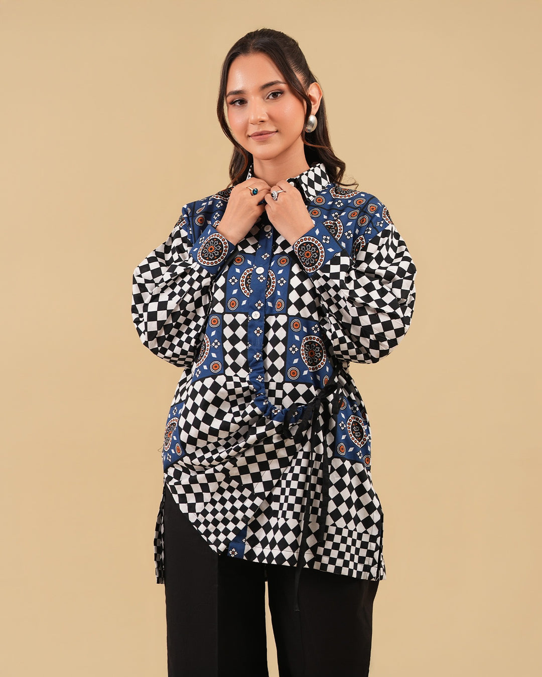 2 Piece - Printed Cambric Cotton Suit Unstitched | UNFF048-K.CT