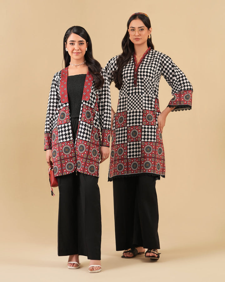 2 Piece - Printed Cambric Cotton Suit Unstitched | UNFF049-K.CT