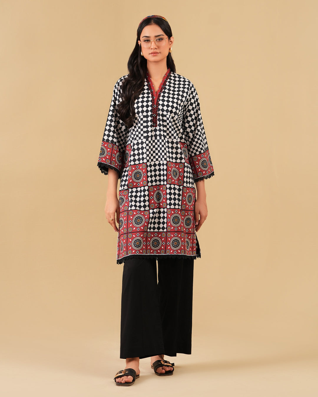 2 Piece - Printed Cambric Cotton Suit Unstitched | UNFF049-K.CT