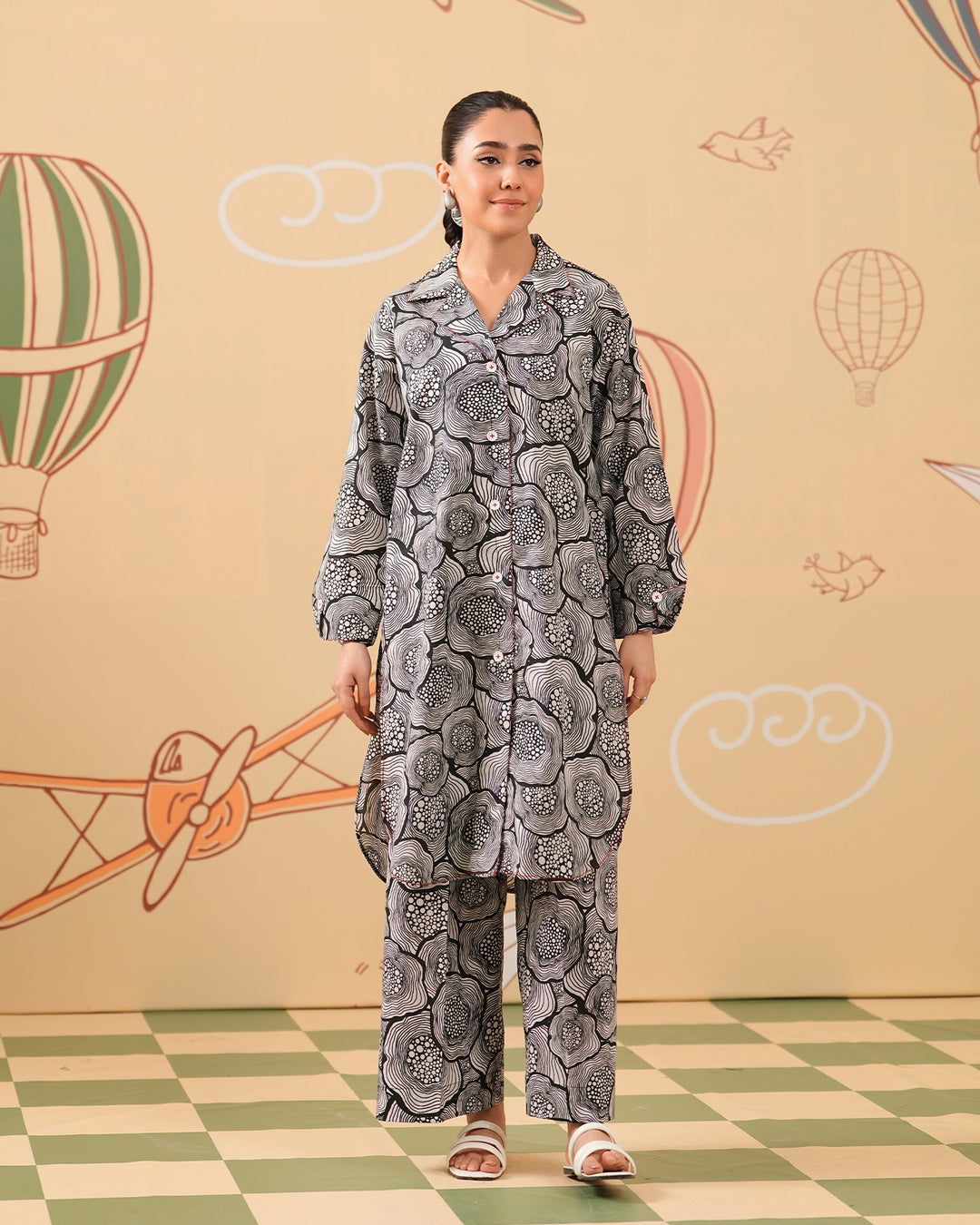 2-Piece Ready-to-Wear Cotton Suit | 17270-IG-CT