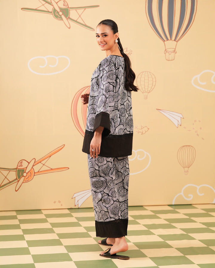 2 Piece - Printed Cambric Cotton Suit Unstitched | UNFF0102-K.CT