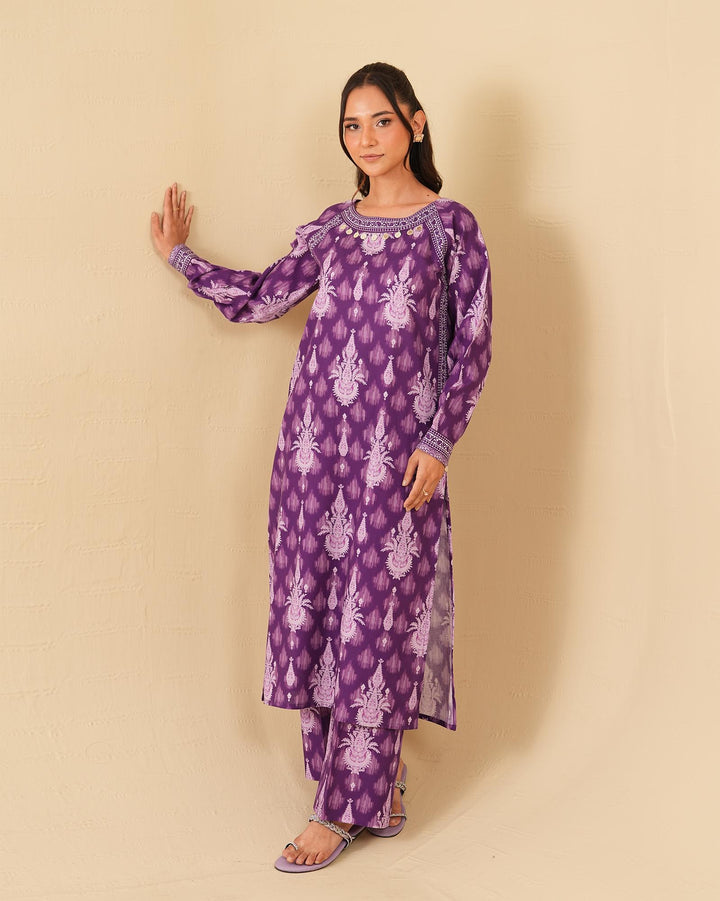 2 Piece - Printed Cambric Cotton Suit Unstitched | UNFF0106-K.CT