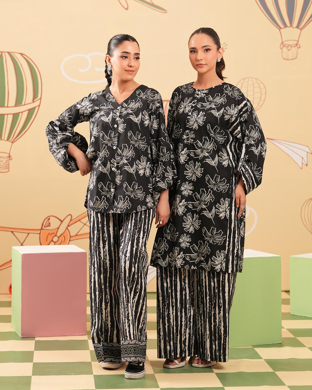 2 Piece - Printed Cambric Cotton Suit Unstitched | UNFF0109-K.CT