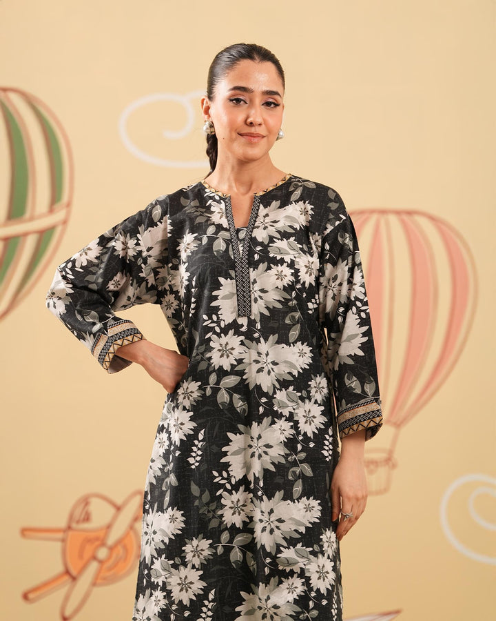 2 Piece - Printed Cambric Cotton Suit Unstitched | UNFF0115-K.CT