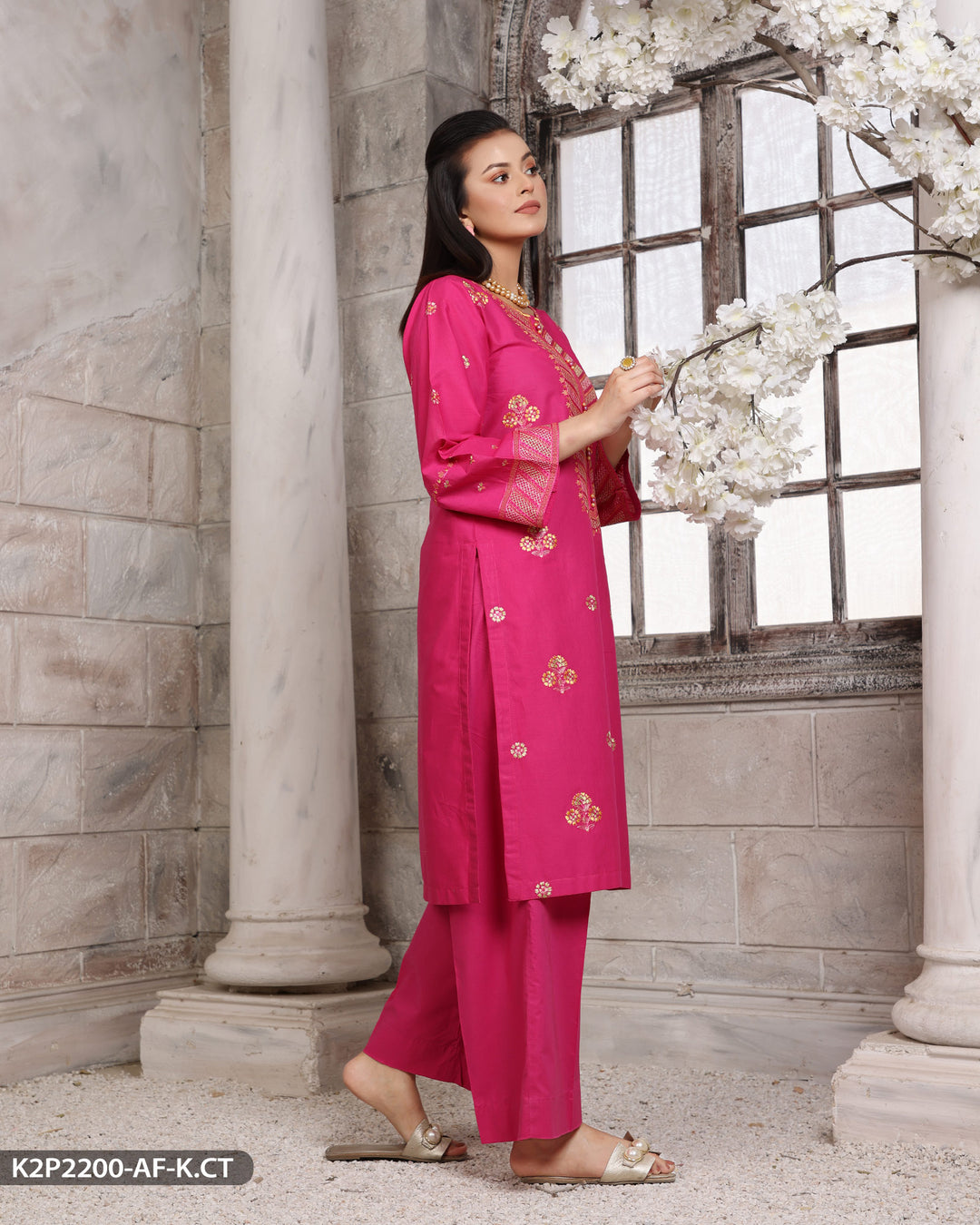 Stitched 2 Piece Cotton Suit | 2200-AF-K.CT