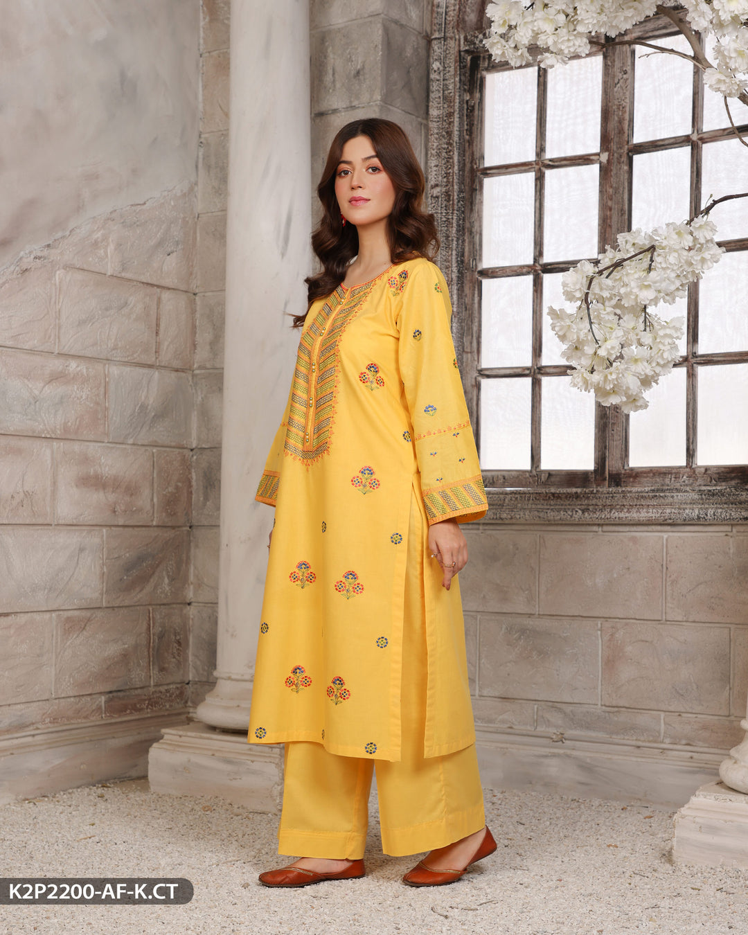 Stitched 2 Piece Cotton Suit | 2200-AF-K.CT