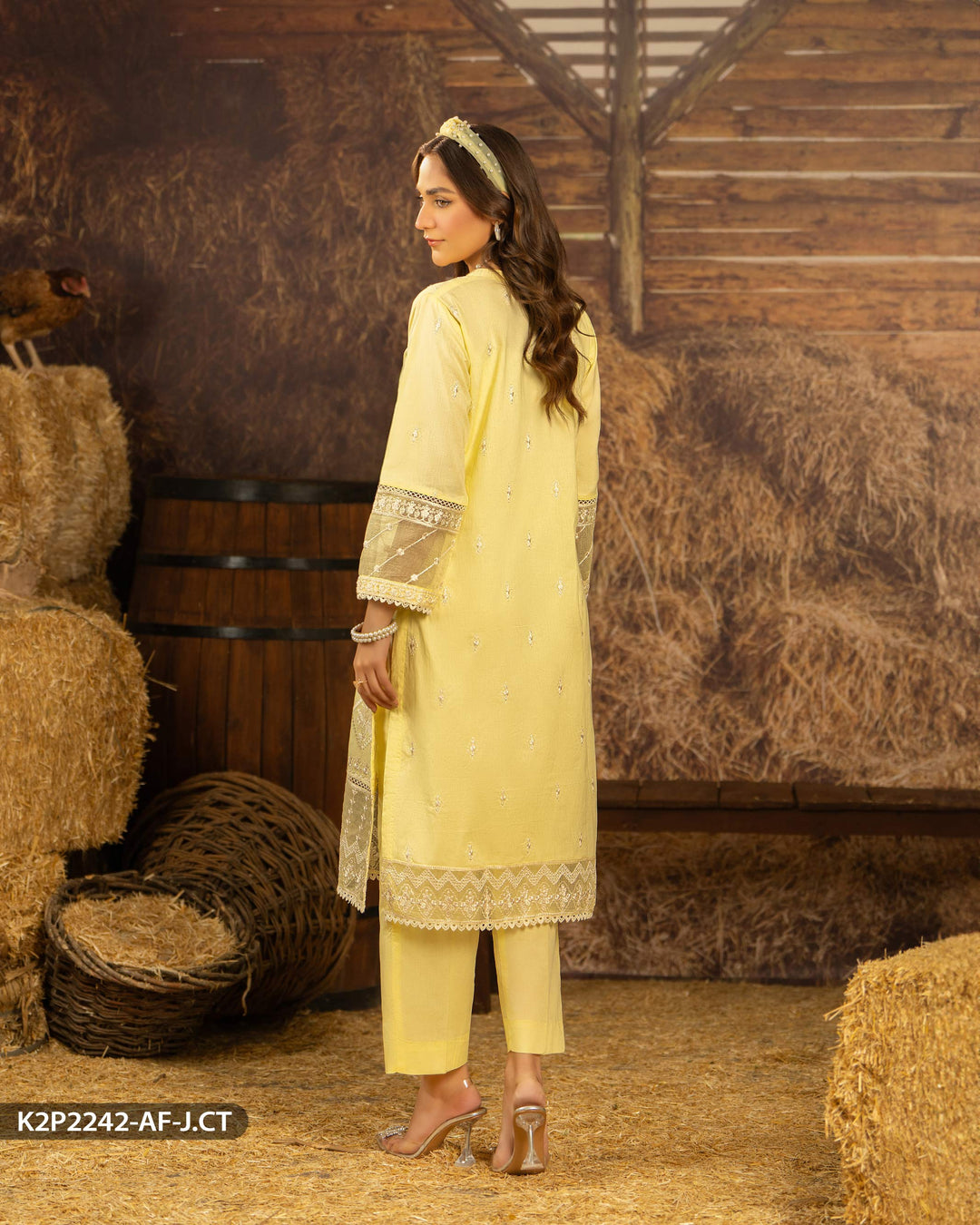 2 Piece Jacquard Cotton Suit | 2242-AF-J.CT