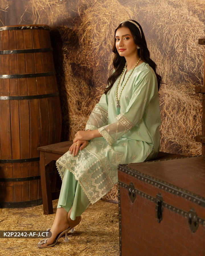 2 Piece Jacquard Cotton Suit | 2242-AF-J.CT