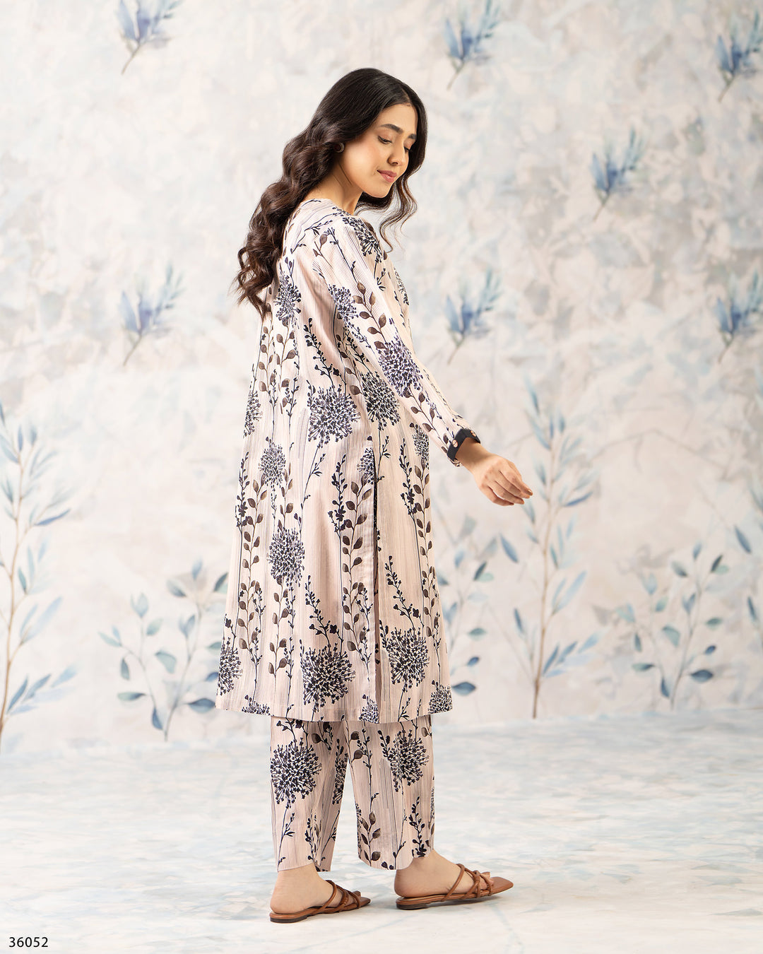 2 Piece Khaddar Suit | 36052-FU-KD