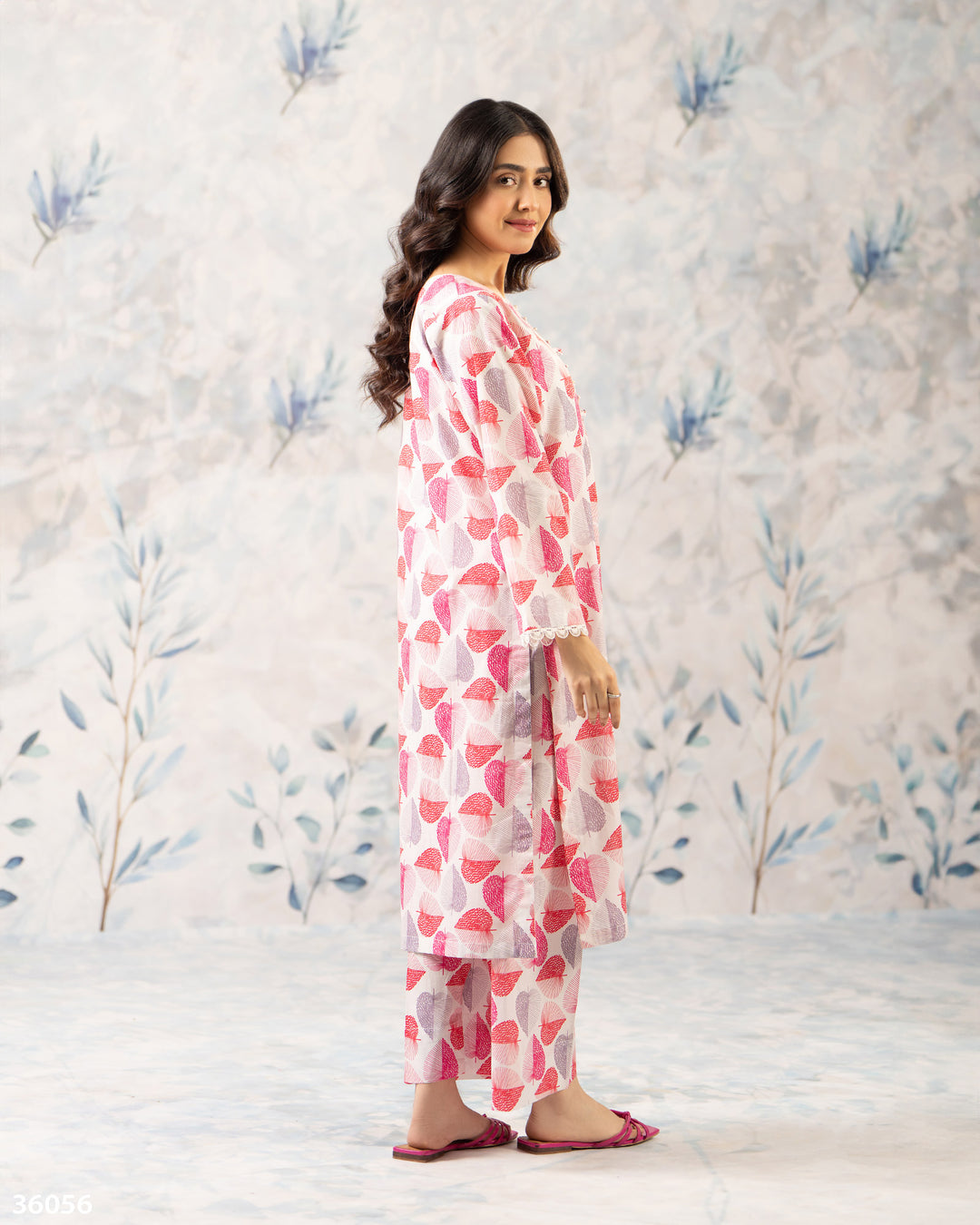 2 Piece Khaddar Suit | 36056-FU-KD