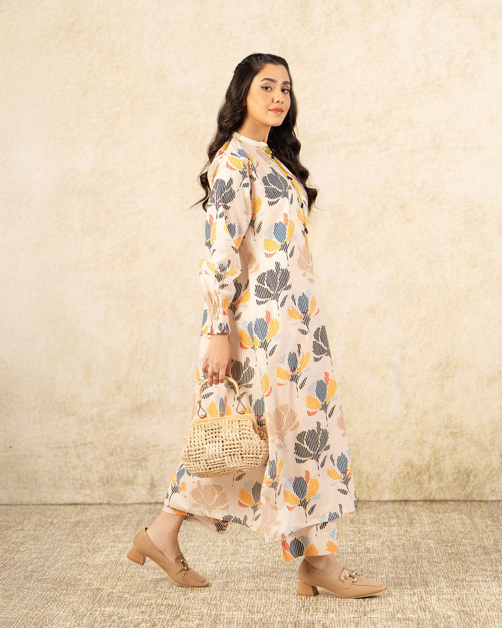 2 Piece Khaddar Suit Stitched | 36057-FU-KD