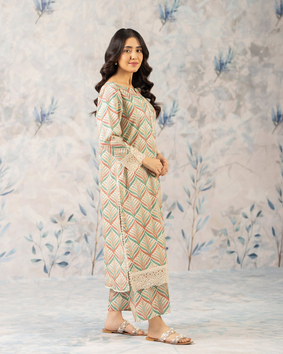 2 Piece Khaddar Suit Stitched | 36058-FU-KD