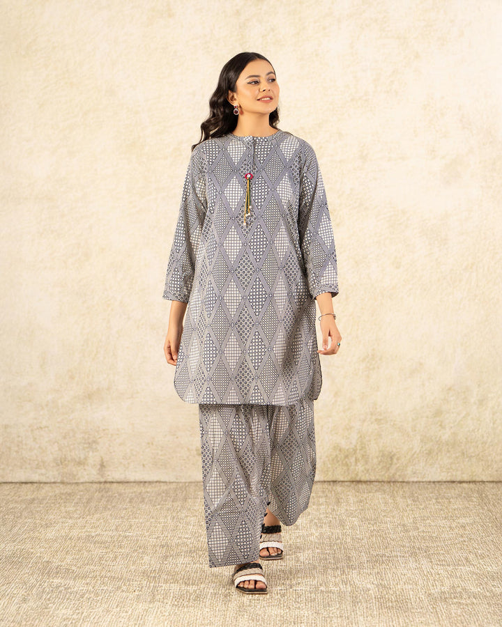 2 Piece Khaddar Suit Stitched | 36061-FU-KD