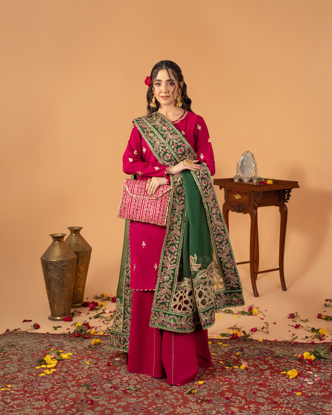 2 Piece Plain Paper Katan Suit Stitched | 429  (Duppatta is not included)