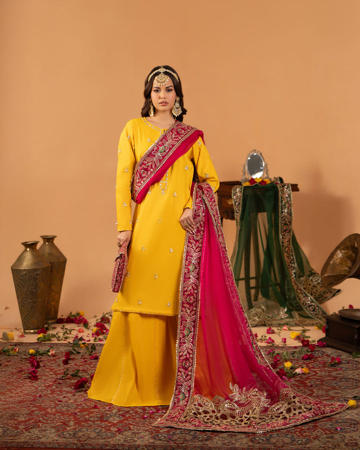 2 Piece Plain Paper Katan Suit Stitched | 429  (Duppatta is not included)