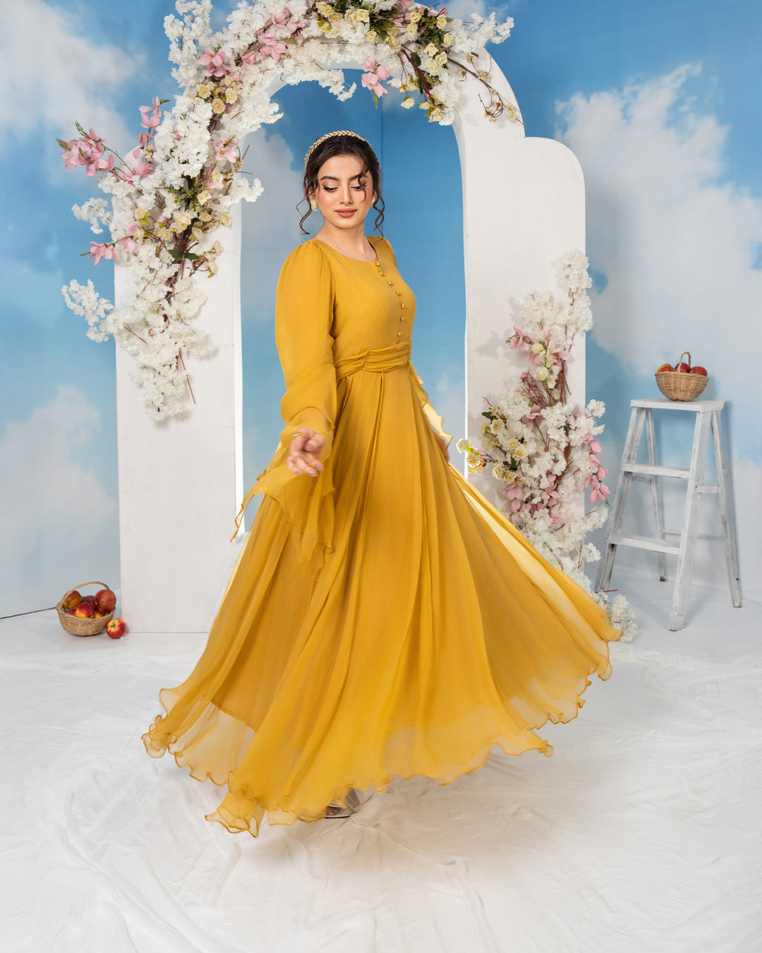 Wrap Waist Frock | 605-TB-CF - Sha Posh Textile