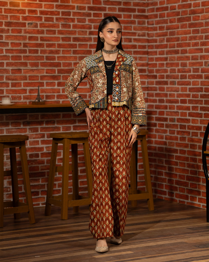 2 Piece - Printed Khaddar Suit Unstitched | UNFF014-KD