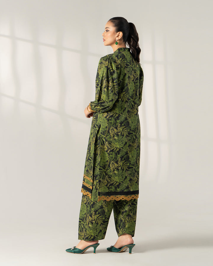 2 Piece - Printed Khaddar Suit Unstitiched | UNFF040-KD