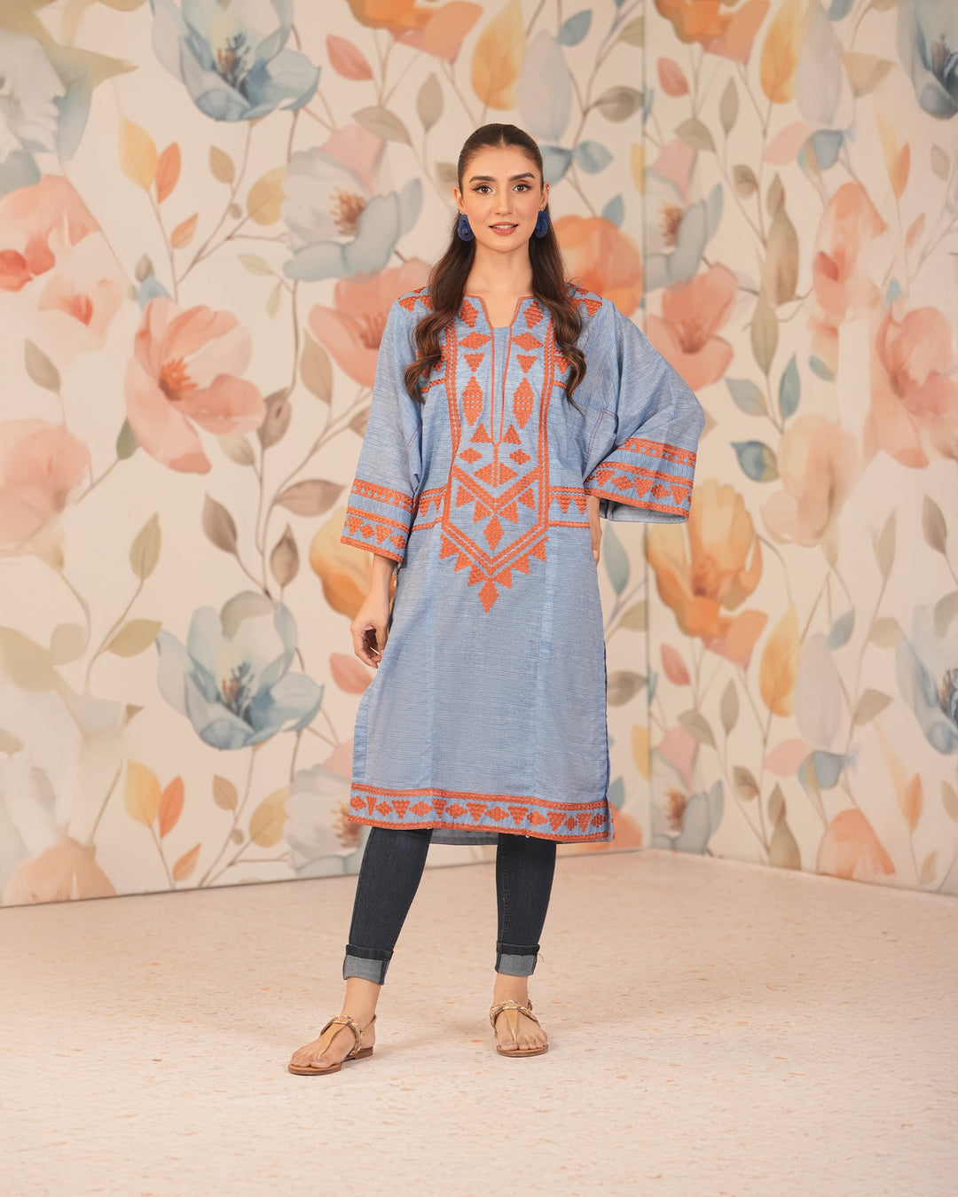 1-Piece Ready-to-Wear Lawn Shirt | 17168-IG-LWN - Sha Posh Textile