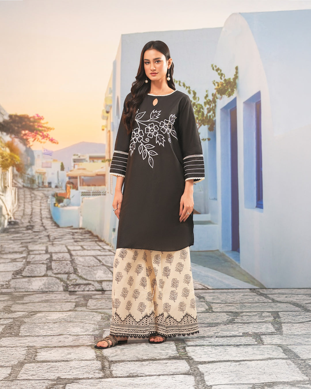 2-Piece Ready-to-Wear Cotton Suit | 17069-IG-CT - Sha Posh Textile