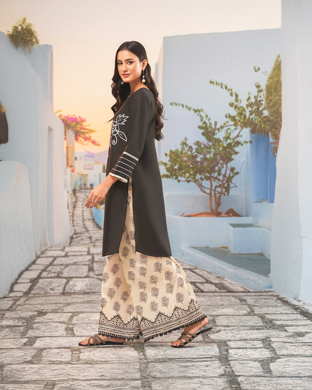 2-Piece Ready-to-Wear Cotton Suit | 17069-IG-CT - Sha Posh Textile