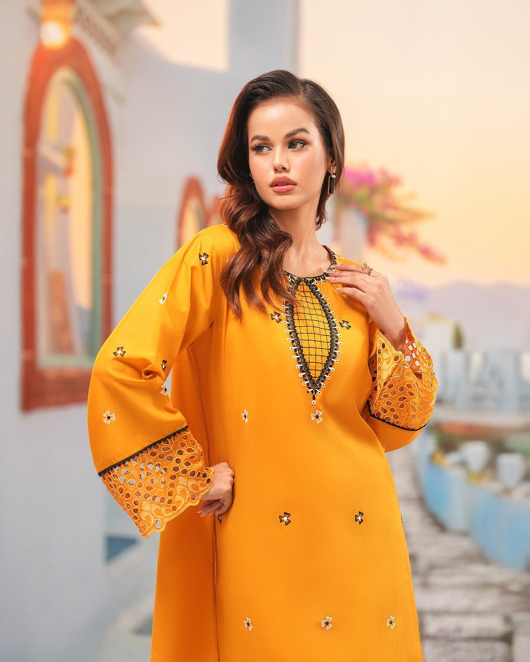 2 Piece Cotton Suit Stitched | 17126-IG-CT - Sha Posh Textile