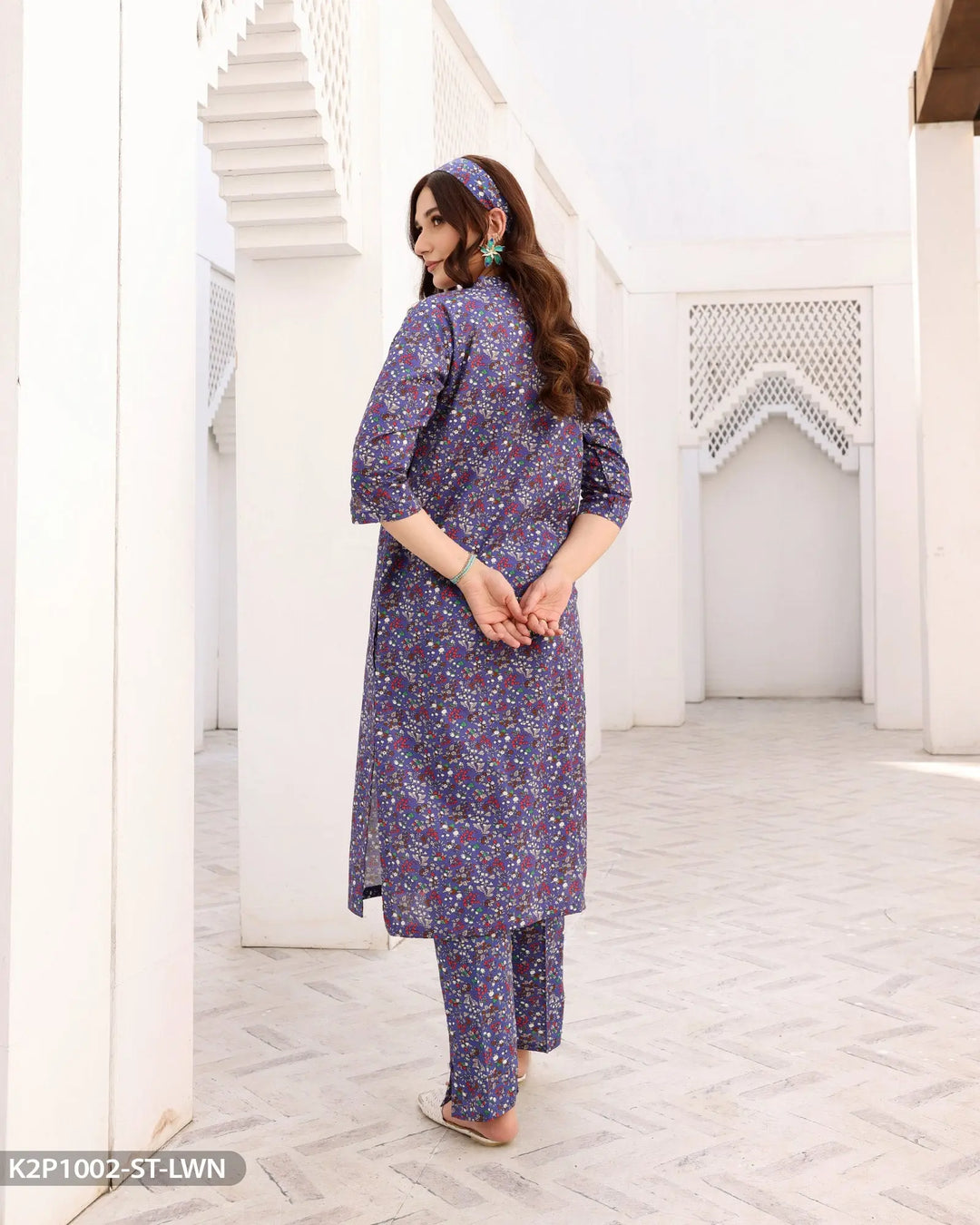 2 Piece Cotton Suit Printed | 1002-ST-K.CT Sha Posh Textile