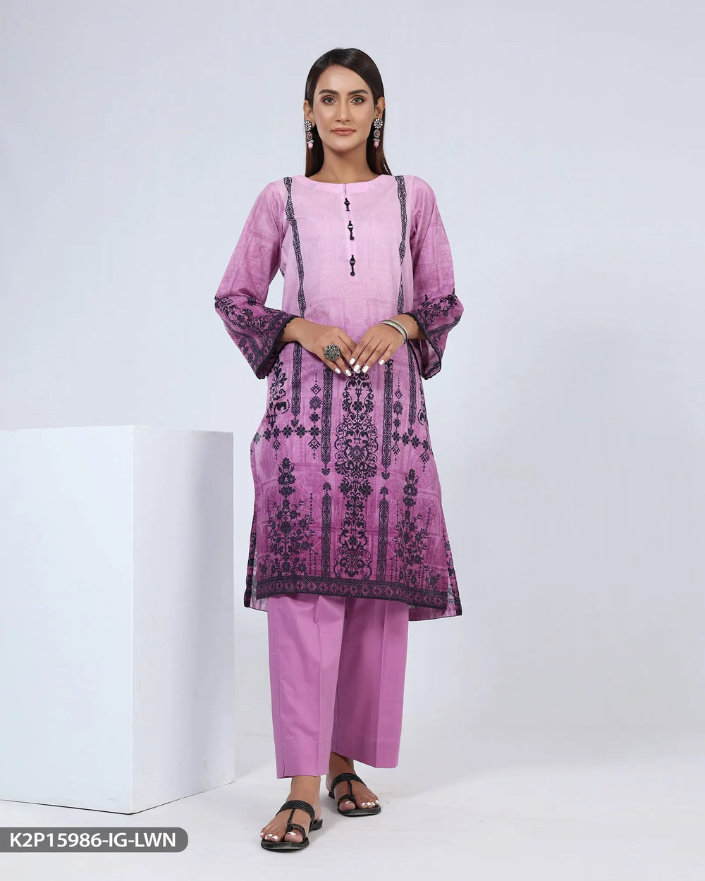 2 Piece Lawn Suit Printed | 15986-IG-LWN ShaPosh Textile