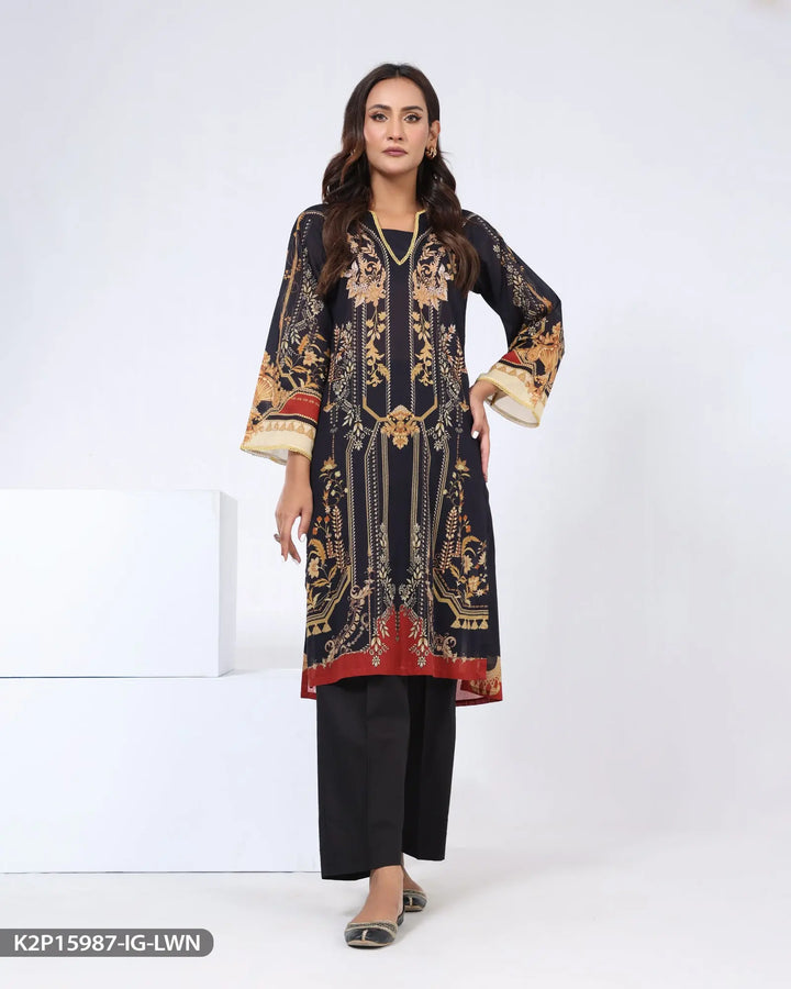 2 Piece Printed Lawn Suit | 15987-IG-LWN Sha Posh Textile