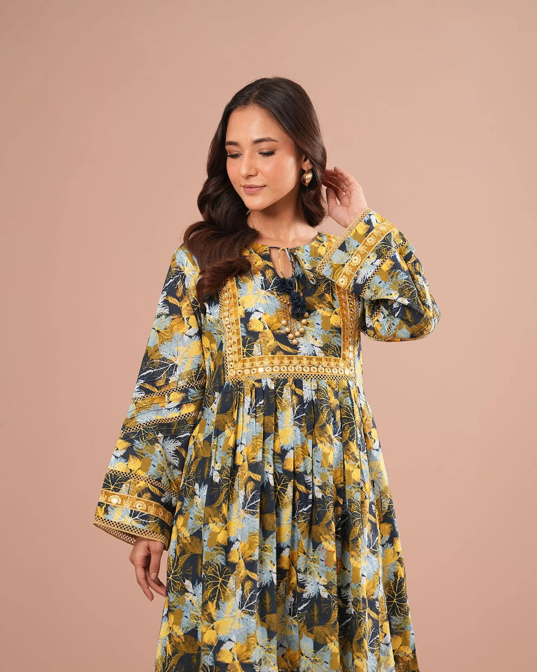 2-Piece Ready-to-Wear Cotton Suit | 17243-IG-CT - Sha Posh Textile