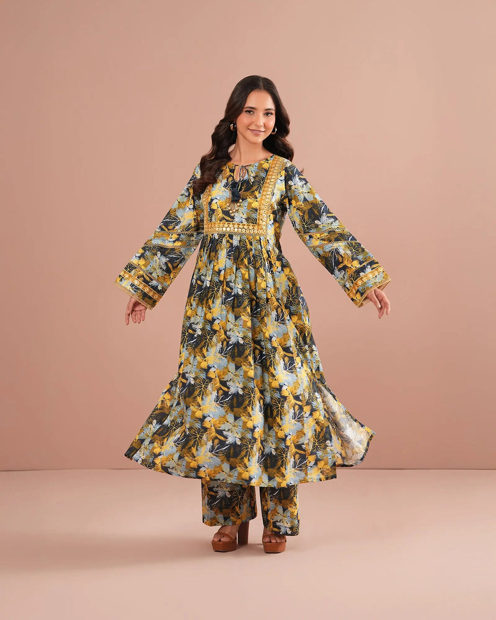2-Piece Ready-to-Wear Cotton Suit | 17243-IG-CT - Sha Posh Textile